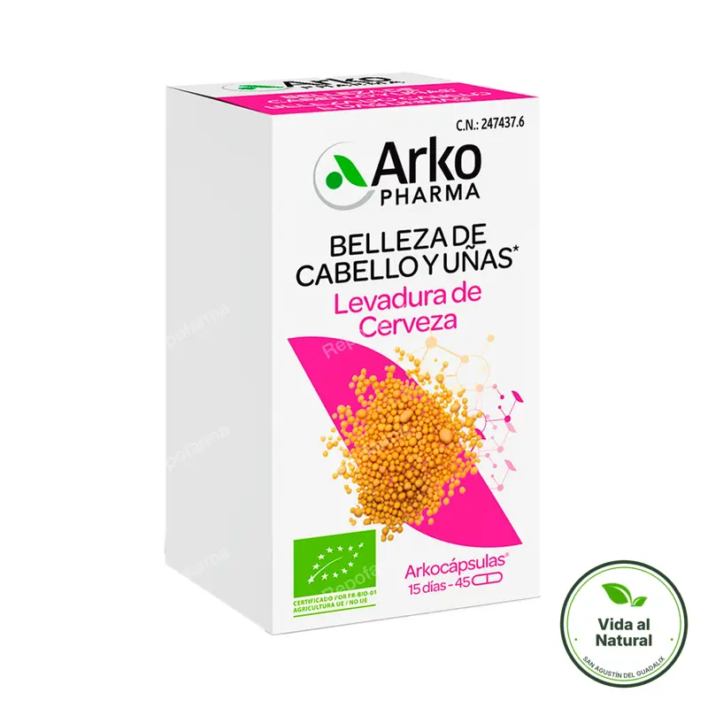 Levadura de cerveza BIO 45 arkocápsulas, Arkopharma