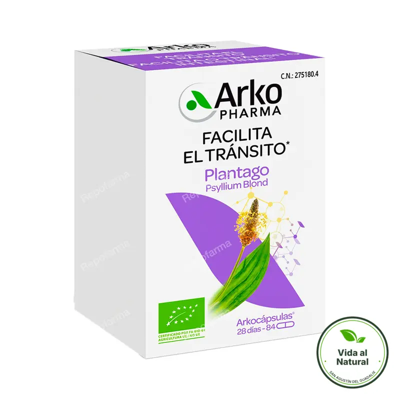 Plantago BIO 84 arkocápsulas, Arkopharma