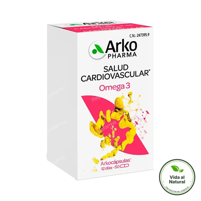 Aceite de pescado omega 3 50 arkocápsulas, Arkopharma
