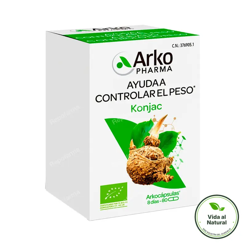 Glucomanano BIO 80 arkocápsulas, Arkopharma