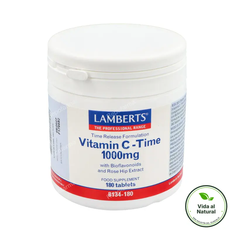 Vitamina c 1000 mg time 180 comprimidos, Lamberts