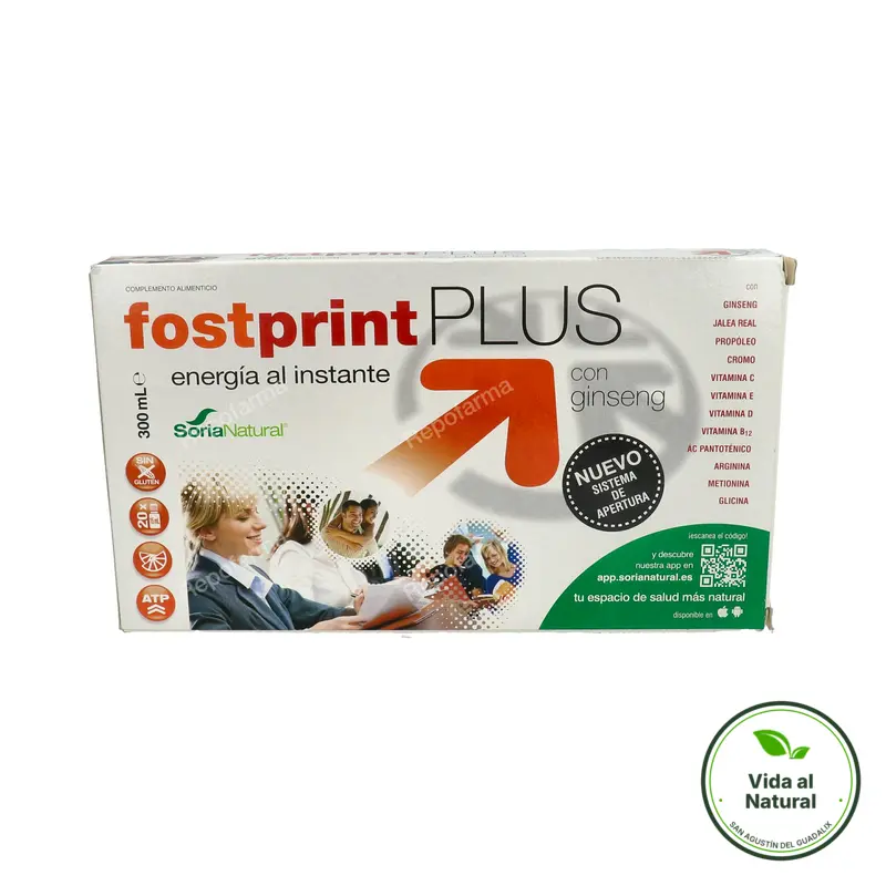 Fost print plus ginseng 20 viales, Soria Natural