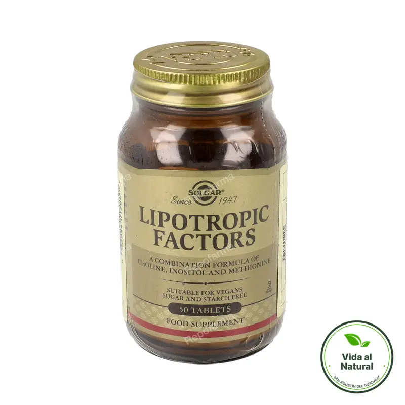 Factores lipotropicos 50 comprimidos, Solgar