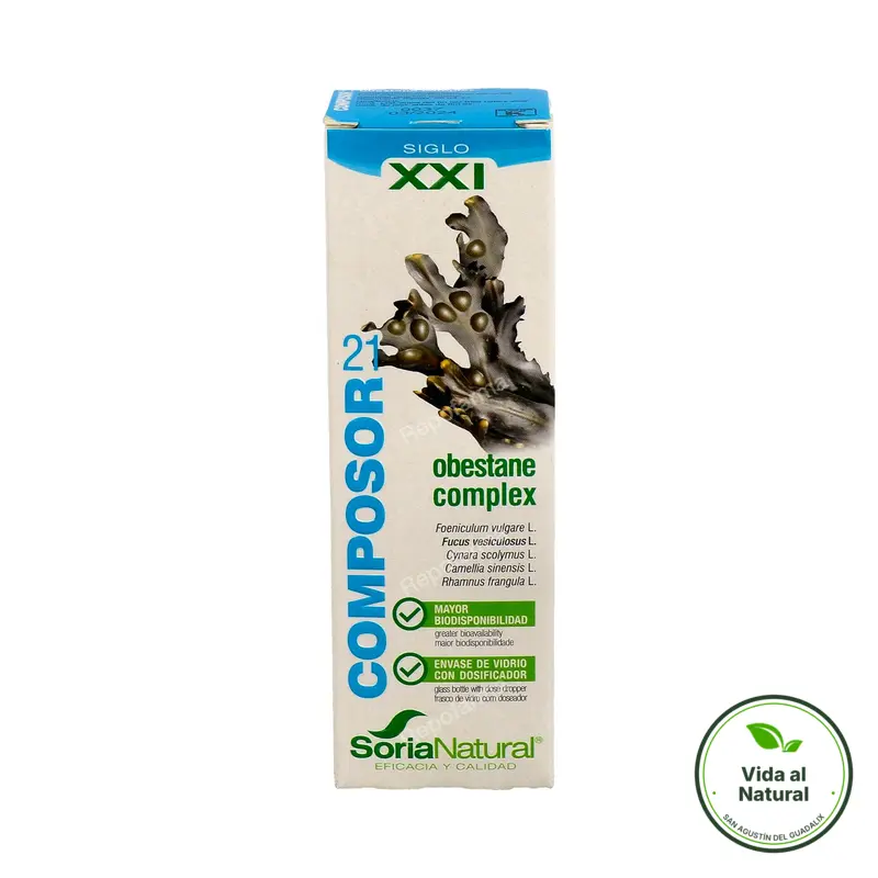 Composor 21 obestane (fucus) 50 ml, Soria Natural