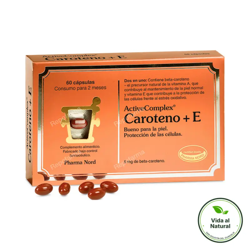 Activecomplex caroteno+e 60 comprimidos, Pharma Nord