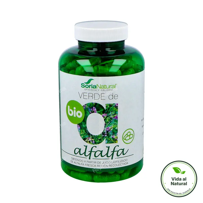 Verde alfalfa BIO 240 cápsulas, Soria Natural