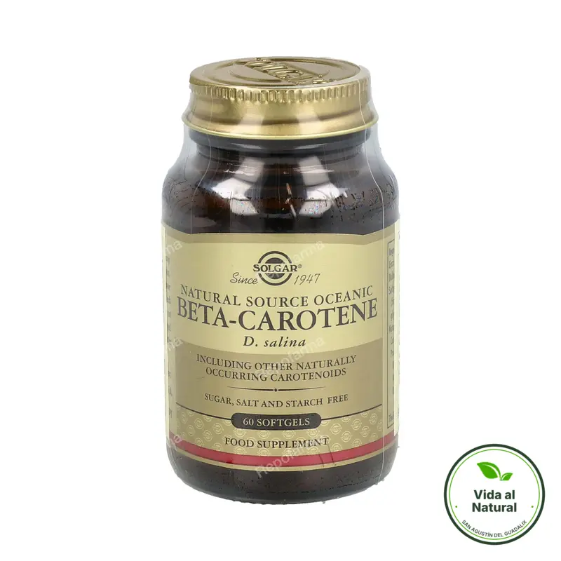 Betacaroteno 7 mg 60 cápsulas, Solgar