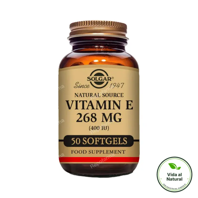Vitamina e 400ui (268 mg) blanda 50 cápsulas, Solgar