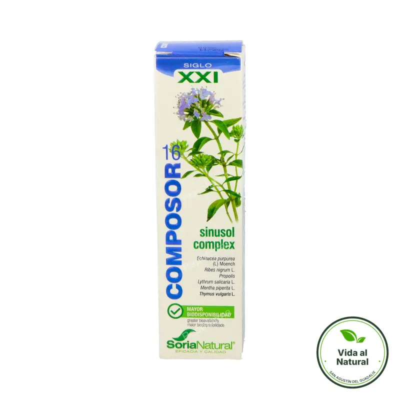 Composor 16 sinusol 25 ml, Soria Natural