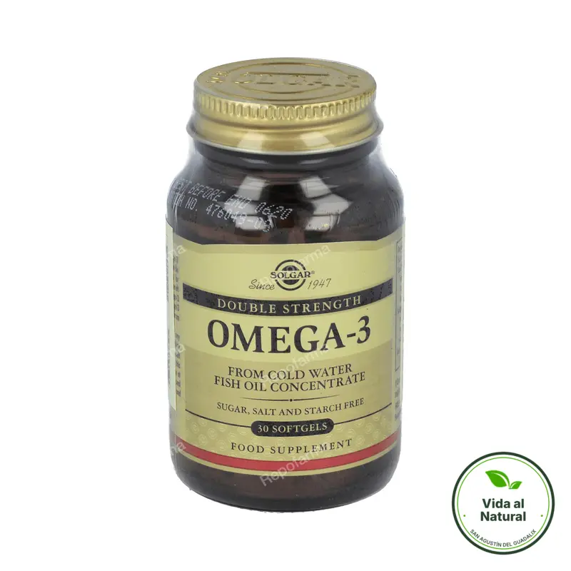 Omega 3 alta concentracion double strength 30 perlas, Solgar