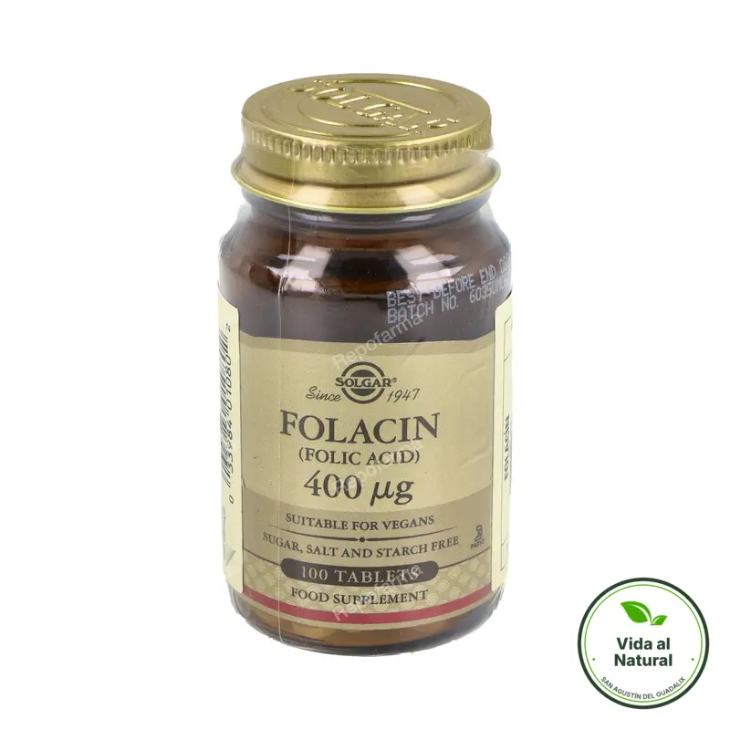 Folacin 400 100 comprimidos, Solgar