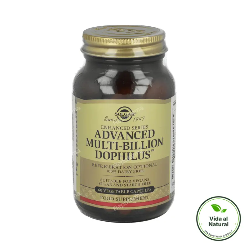Multi billion dophilus avanzado 60 cápsulas vegetales, Solgar