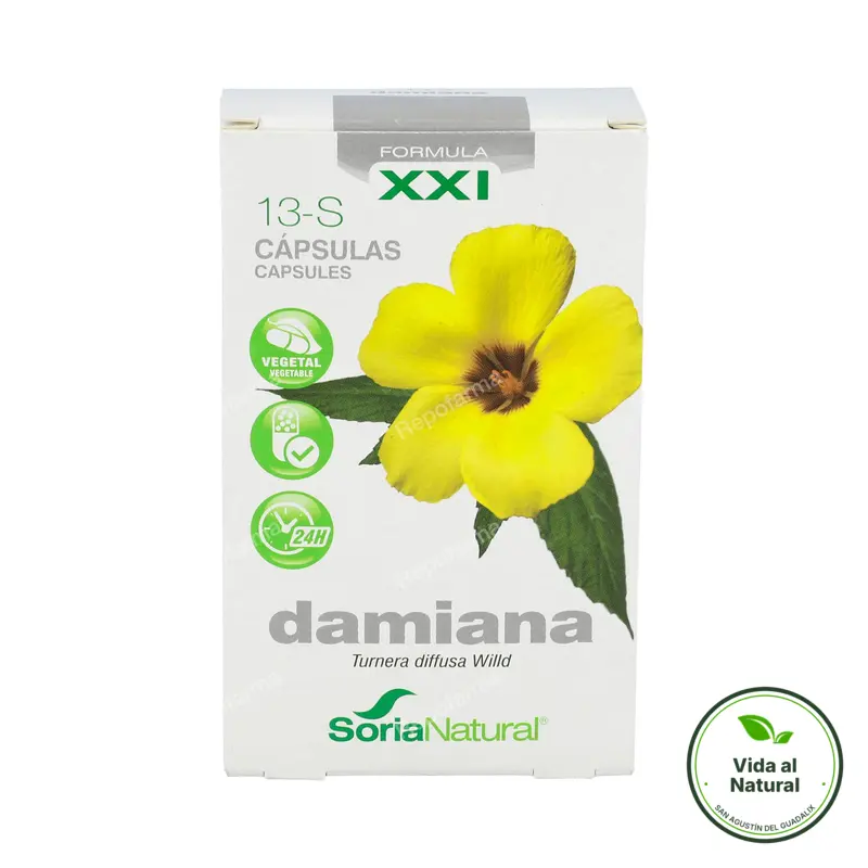 Cap. s 13 damiana xxi 30 cápsulas, Soria Natural