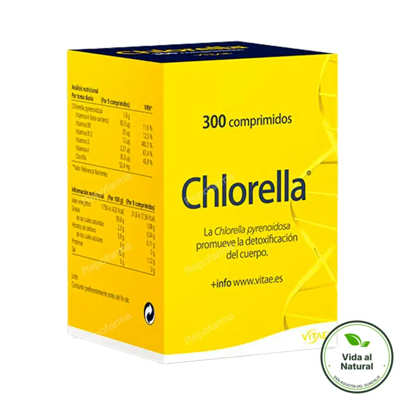 Chlorella 200 mg 300 comprimidos, Vitae