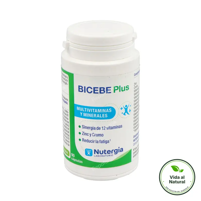 Bicebe plus vitaminas y nutrientes 90 cápsulas, Nutergia