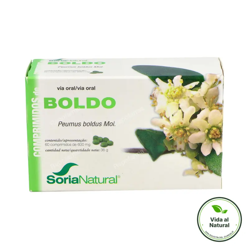 Boldo 60 comprimidos, Soria Natural