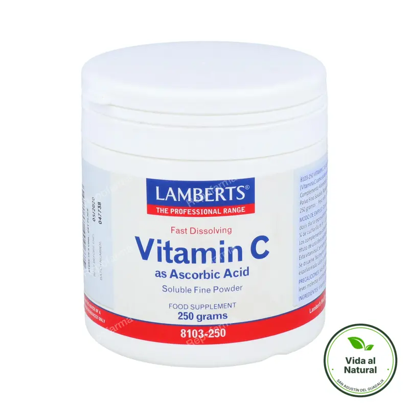 Vitamina c ácido ascorbi 250 g, Lamberts