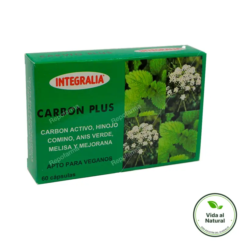 Carbón plus 60 cápsulas, Integralia