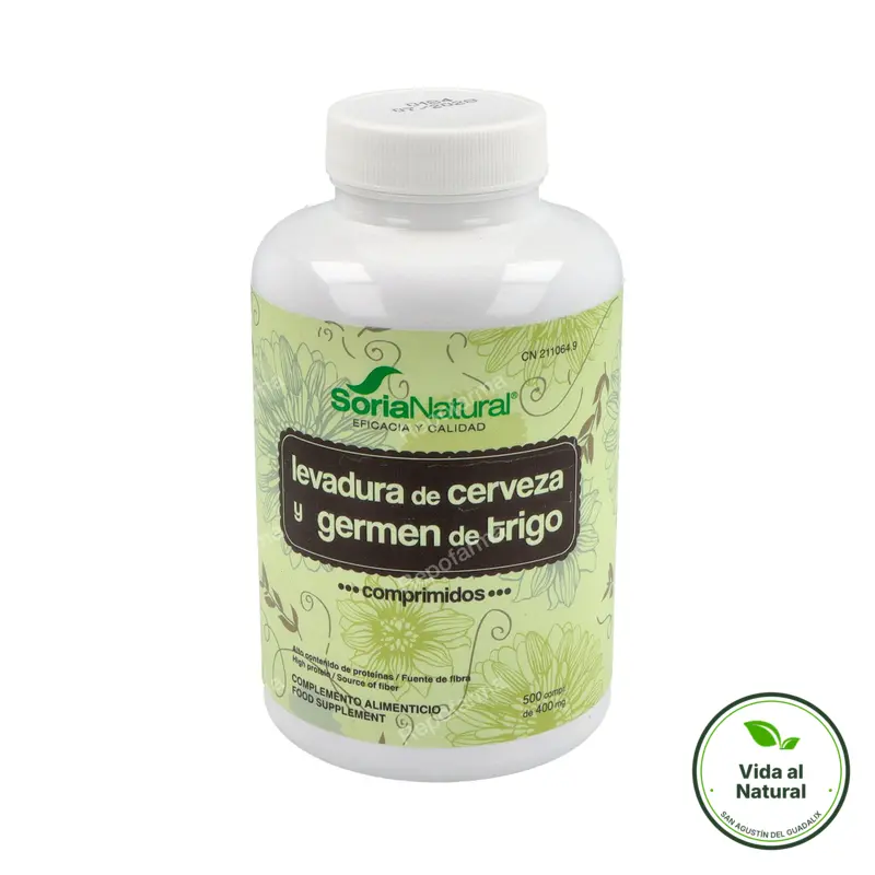 Levadura+germen 500 comprimidos, Soria Natural