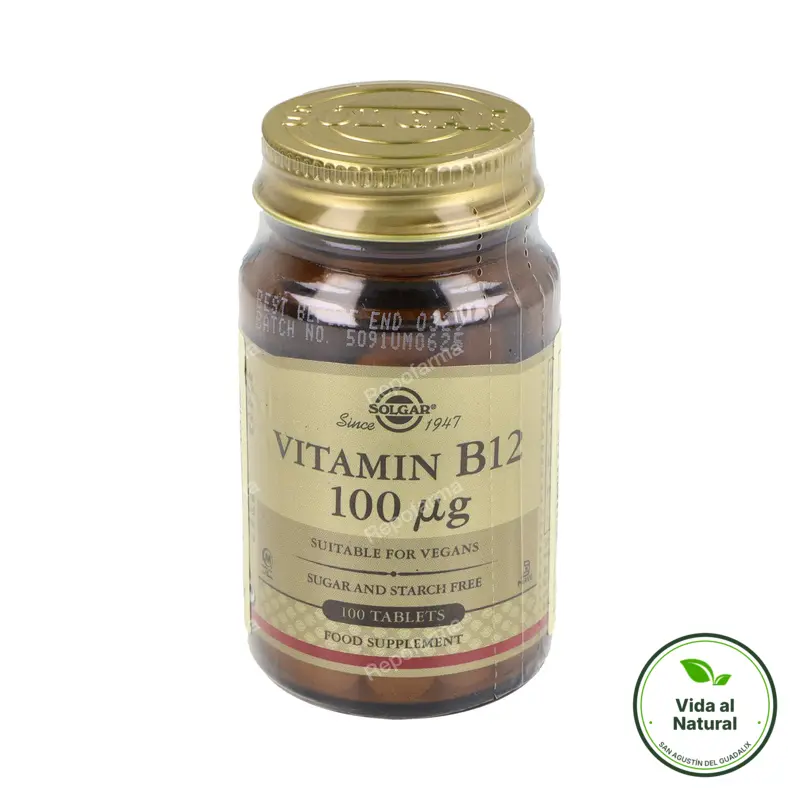 Vitamina b12 cien mcg 100solga, Solgar