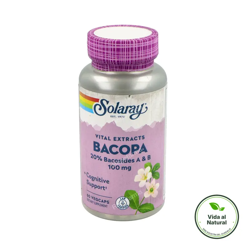 Bacopa 100 mg 60 cápsulas, Solaray