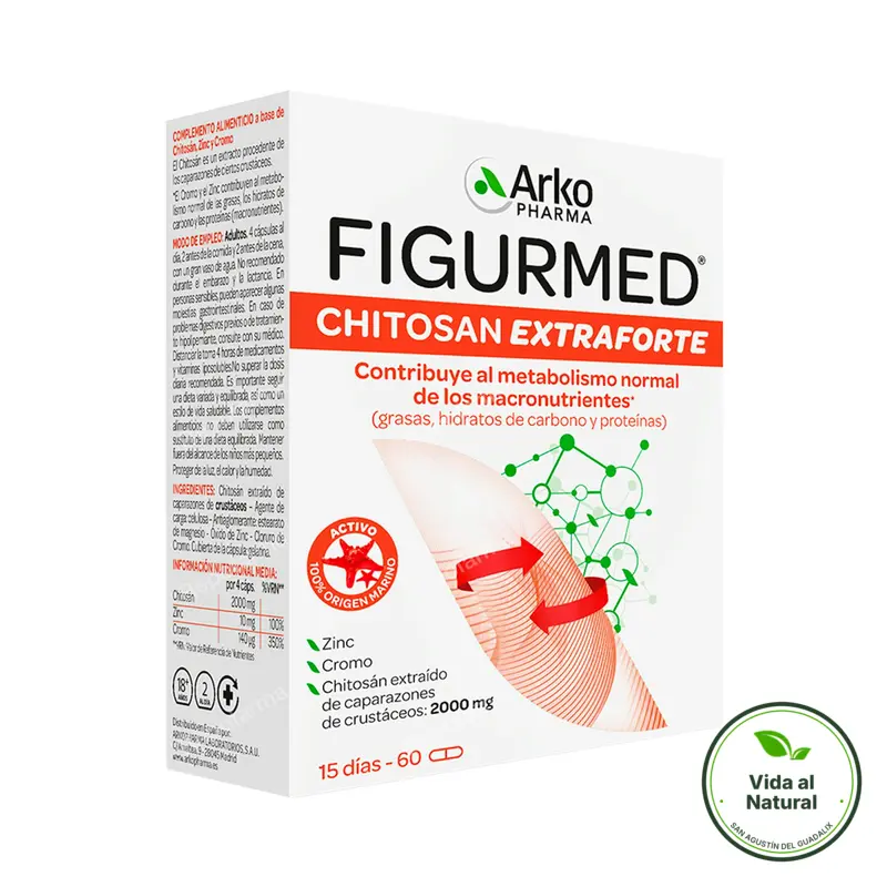 Arkodiet chitosan extra forte 500 mg 60 cápsulas, Arkopharma