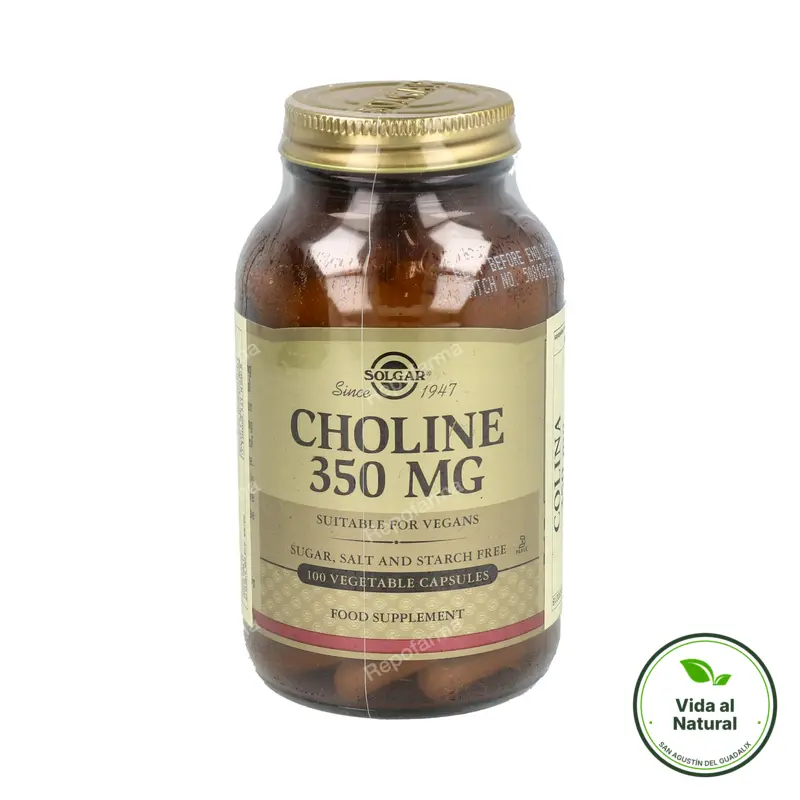 Colina 350 mg 100 cápsulas, Solgar