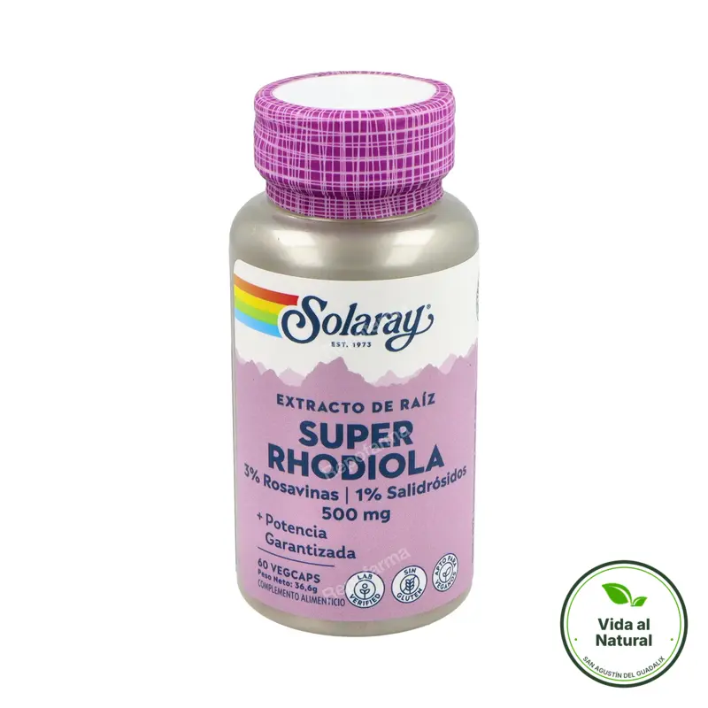 Super rhodiola 60 cápsulas, Solaray