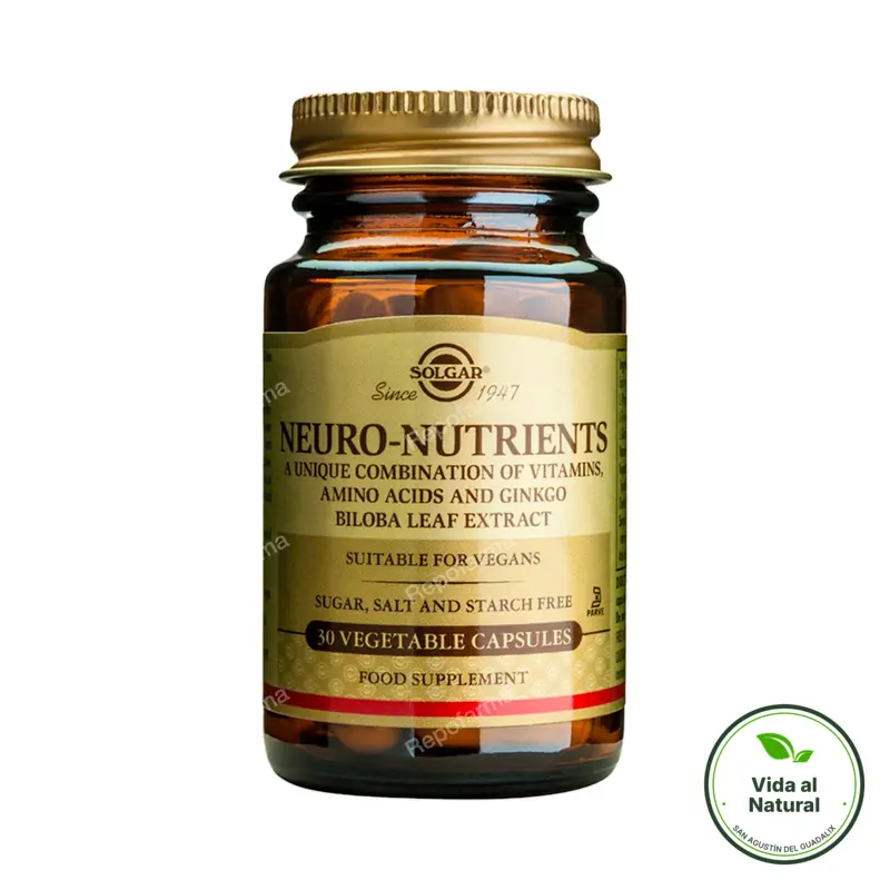 Neuro nutrients 30 cápsulas, Solgar