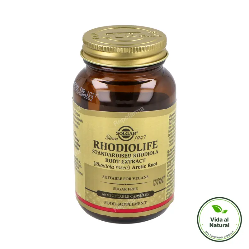 RODIOLA-raíz-/rhodiola rosea 60 cápsulas vegetales, Solgar