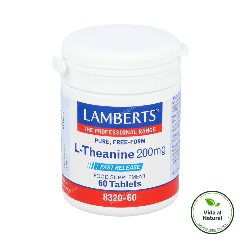 L-theanine fast release 200 mg 60 cápsulas, Lamberts