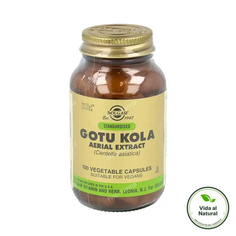 Gotu kola centella asiatica 100 mg 100 cápsulas, Solgar