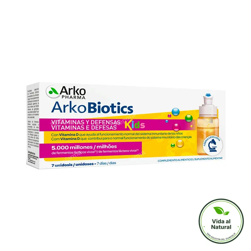 Arkobiotics vitaminas y defensas niños 7 uds., Arkopharma