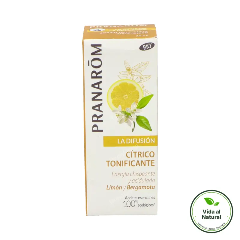 Cítrico tonificante aceite difusion BIO 30 ml, Pranarom
