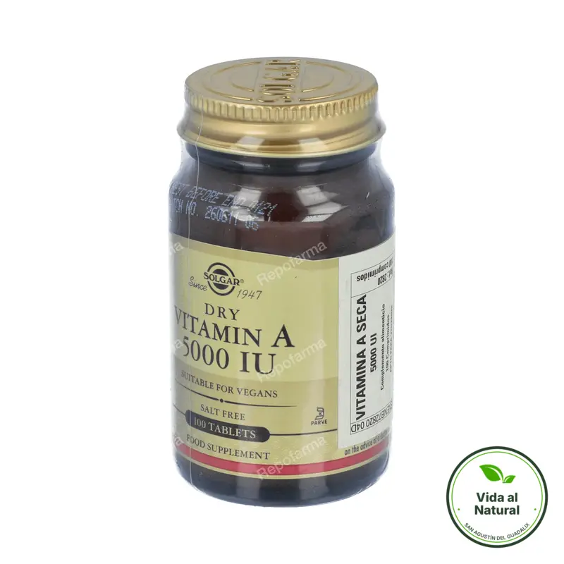 Vitamina a 5000iu 100tb, Solgar