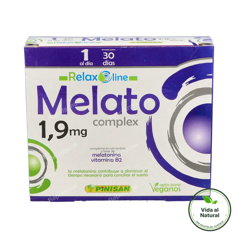 Relax line melato 1,9 mg 30 cápsulas, Pinisan