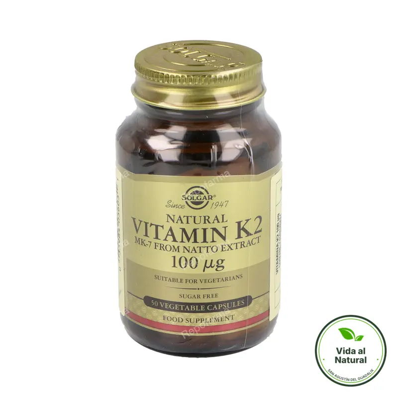 Vitamina k2 100 mg 50 cápsulas, Solgar