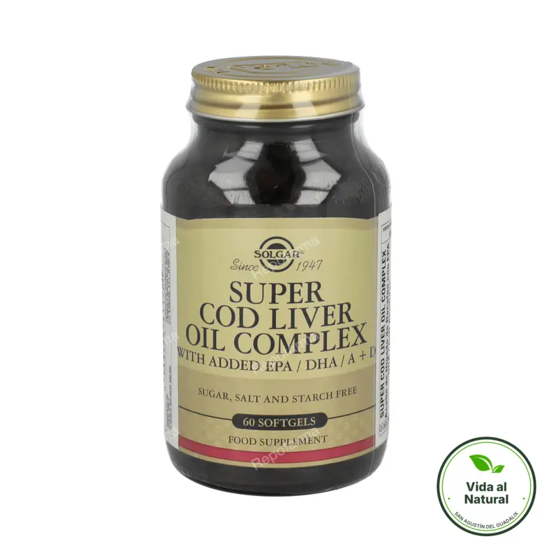 Super cod liver 60 cápsulas, Solgar