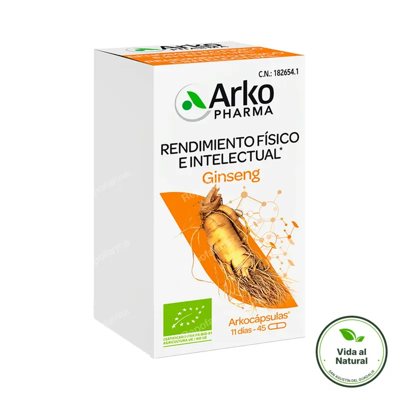 Ginseng BIO 45 arkocápsulas, Arkopharma
