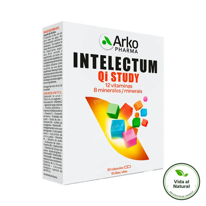 Intelectum study 30 cápsulas, Arkopharma