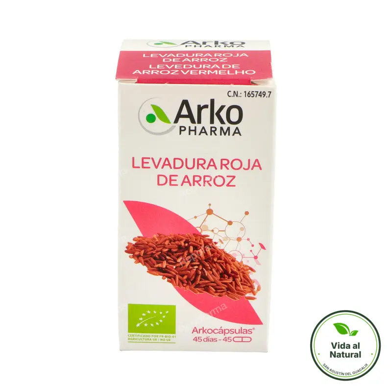 Levadura roja de arroz BIO 45 arkocápsulas, Arkopharma