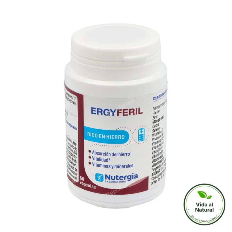 Ergyferil 60 cápsulas, Nutergia