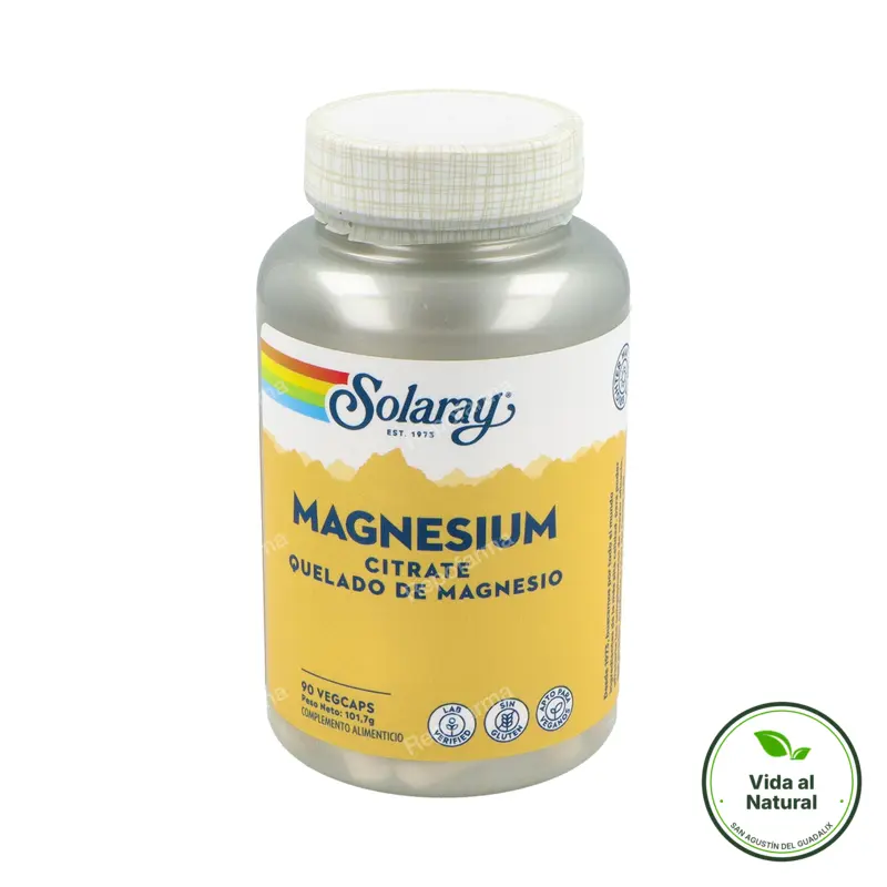 Magnesium citrato-quelato 90 cápsulas, Solaray