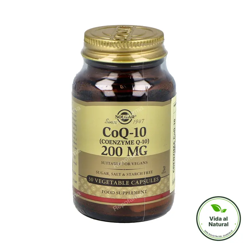 Coenzima Q10 200 mg 30 cápsulas vegetales, Solgar