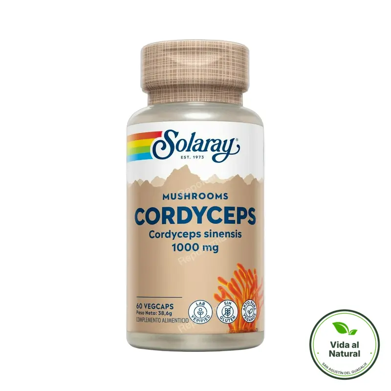 Cordyceps 500 mg 60 cápsulas, Solaray