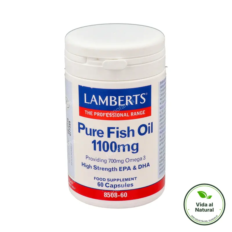 Aceite pescado 1100 mg 60cp, Lamberts