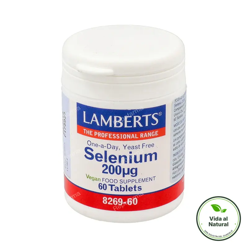 Selenio 200ug 60 tabs, Lamberts