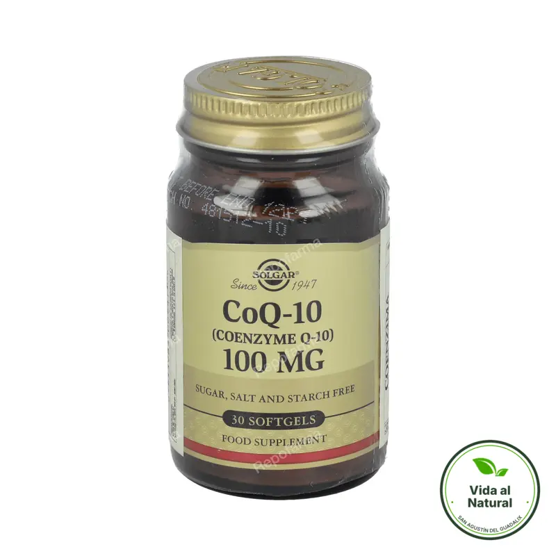 Coenzima Q10 100 mg de gelatina blanda 30 cápsulas, Solgar