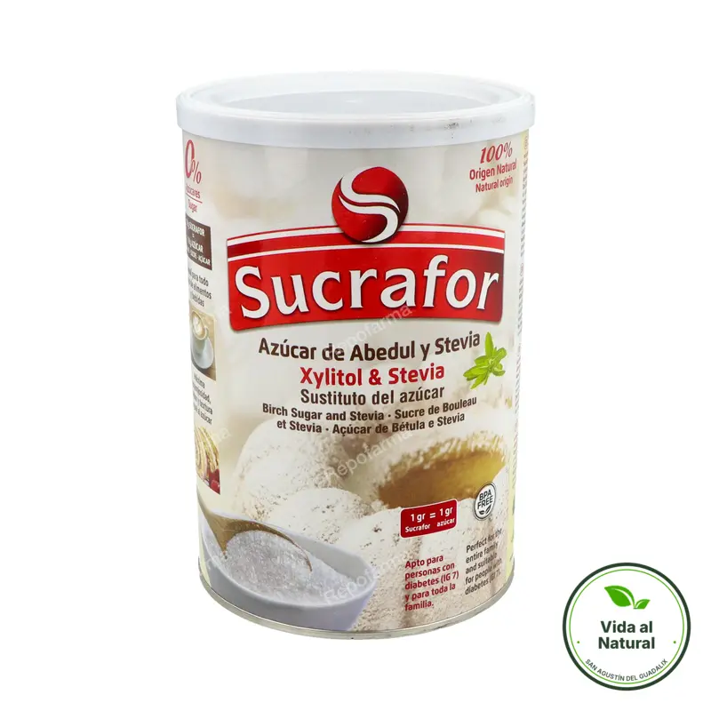 (azúcar de abedul y stevia) 800 g, Sucrafor