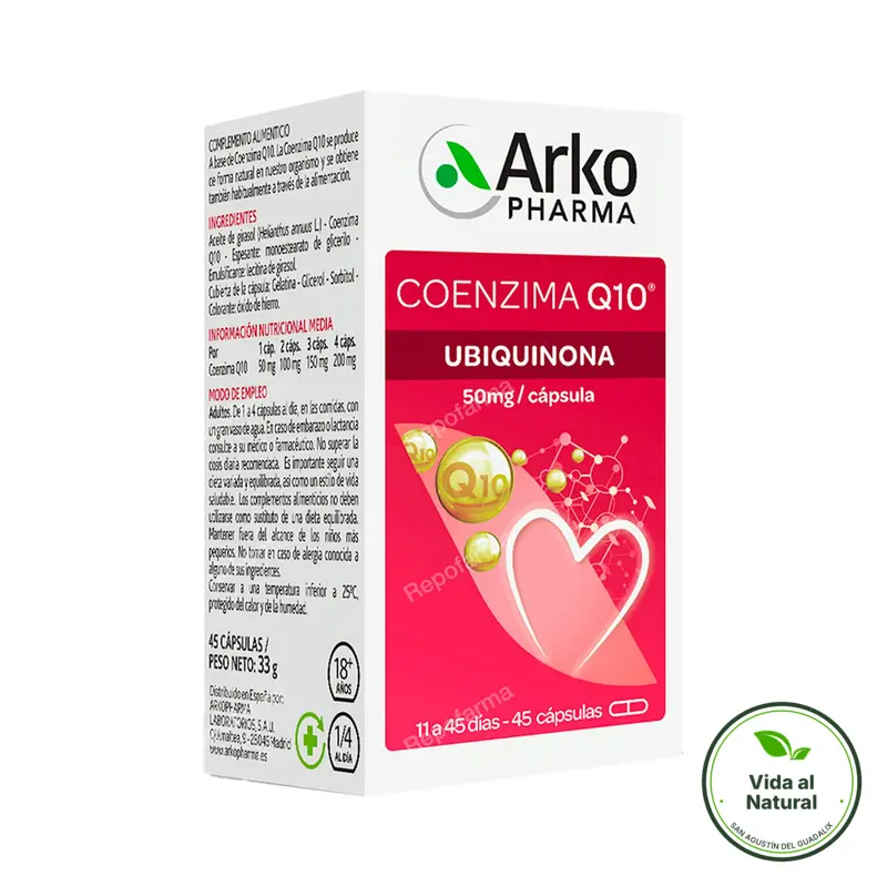 Arkovital coenzima q10 45 cápsulas, Arkopharma